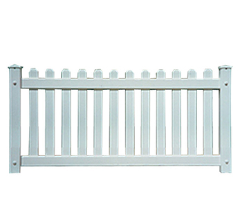 3'X8' White Picket