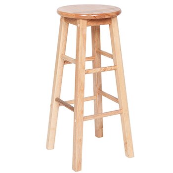 Natural Wood Barstool